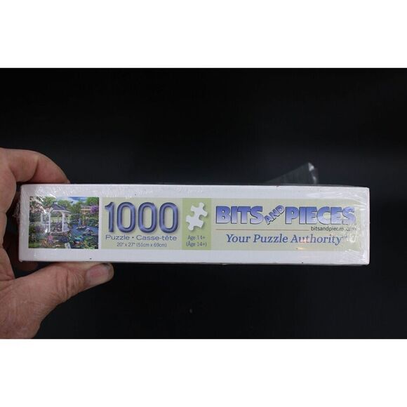 Bits and Pieces 1000 Piece Puzzle SEALED Gazebo Garden By Mary Thompson - Picture 6 of 6